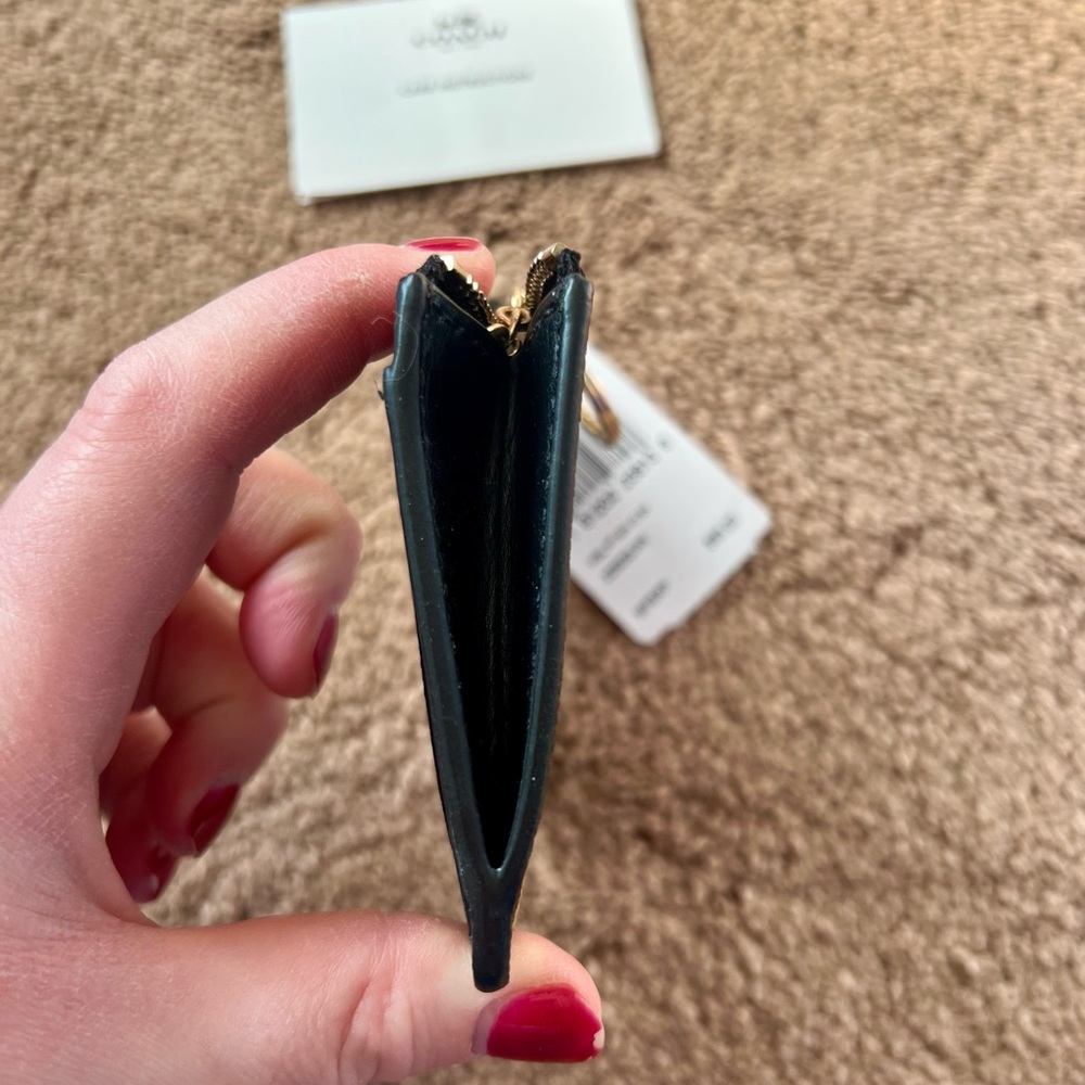 Coach Mini ID Skinny with Wild Heart Print and Gold Accents - Picture 5 of 6